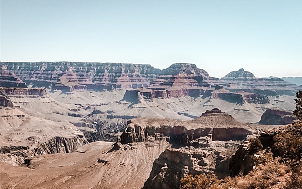 The rock formations and canyons that make up the Grand Canyon